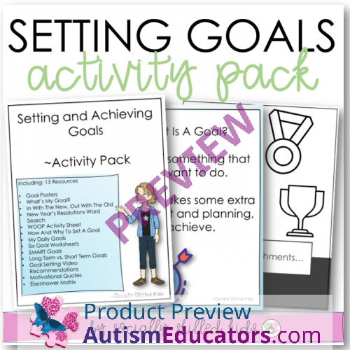 Setting Goals Activity Pack 13 Goal Setting Activities